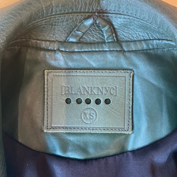 BlankNYC Green Pleather Moto Jacket - Picture 12 of 16